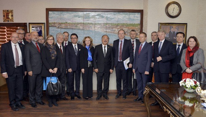 Ab Büyükelçilerinden Mersin Büyükşehir Belediyesi’ne Ziyaret