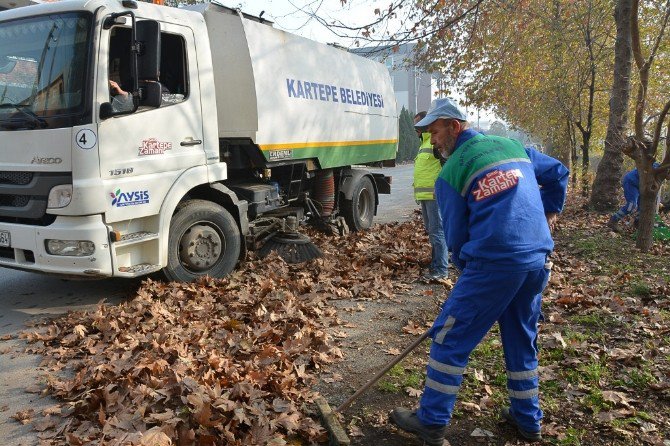 Kartepe’de Yaprak Temizliği