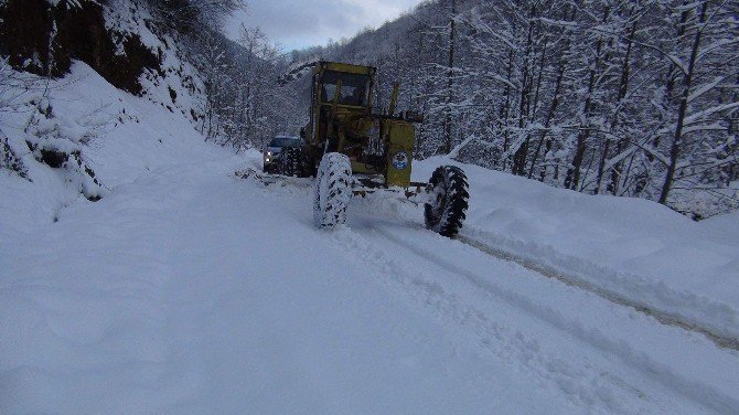 Trabzon’da Kar Nedeniyle Kapanan Yollar Açıldı