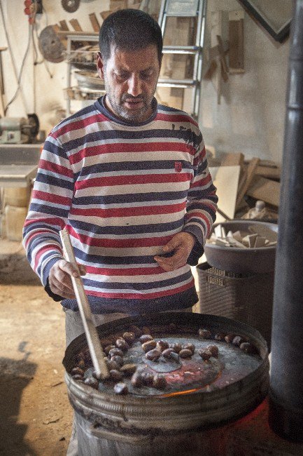 Soba Ateşinde Kestane Keyfi