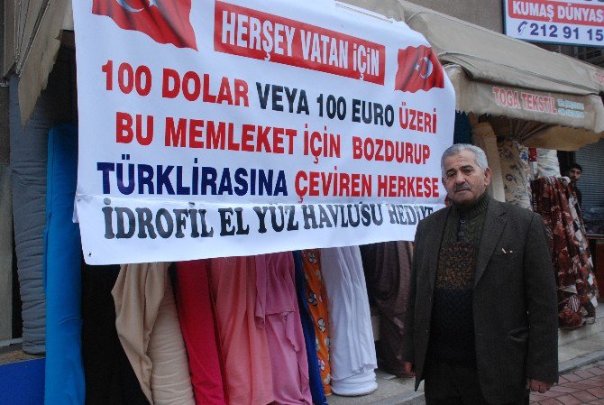 100 Dolar Bozdurana Havlu Hediye