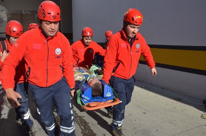 Umke’den Nazilli Devlet Hastanesi’nde Gerçeğini Aratmayan Tatbikat