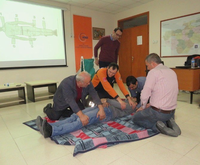 Belediye Personeline Arama Kurtarma Eğitimi