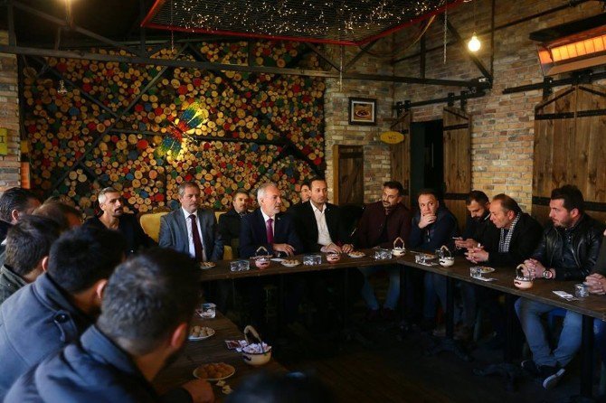 Başkan, Kafe Sahipleriyle Bir Araya Geldi