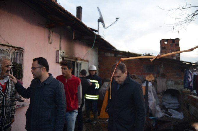 Evde Çıkan Yangında Faciaya Ramak Kaldı