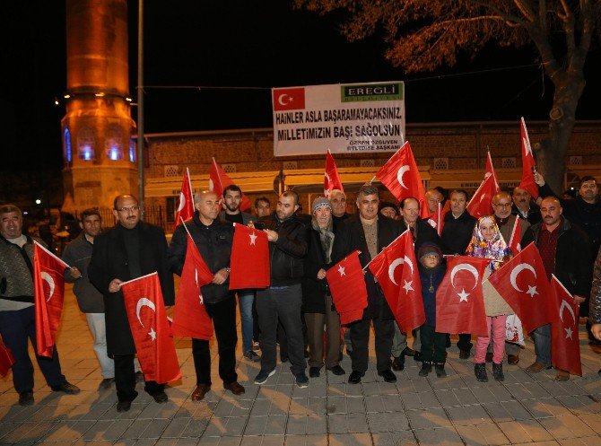 Ereğli Belediyesi Şehit Anısına Binlerce Türk Bayrağı Dağıttı