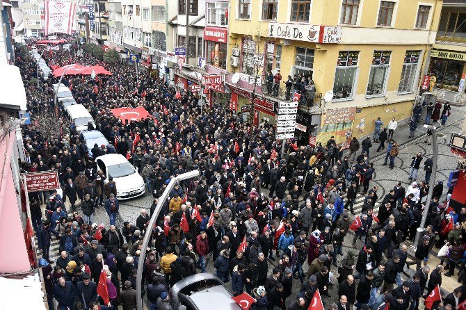 Gümüşhane’de Binlerce Kişi Terörü Lanetledi