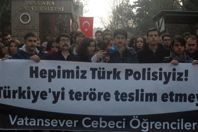 Cebeci Kampüsünde Terör Protesto Edildi