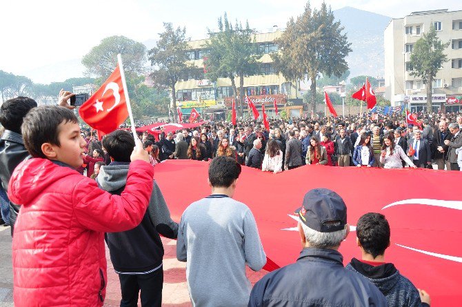 Milas Teröre Karşı Omuz Omuza Verdi
