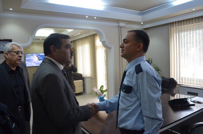 Kula Milli Eğitim Müdürlüğünden Emniyete Taziye Ziyareti