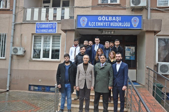 Ak Parti Gölbaşı Gençlik Kollarından Emniyete Ziyaret