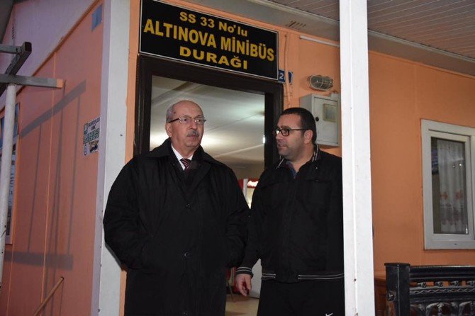 Başkan Albayrak, Altınova’da Minibüsçülerle Buluştu