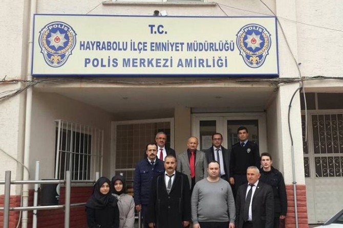 Hayrabolu’da Polis Merkezine Destek Ziyareti