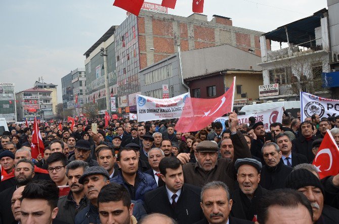 Iğdır’da ’Şehide Saygı, Teröre Tepki’ Yürüyüşü