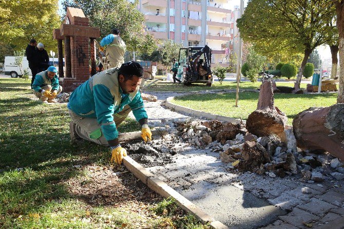 Haliliye’de Parklarda Hummalı Çalışma