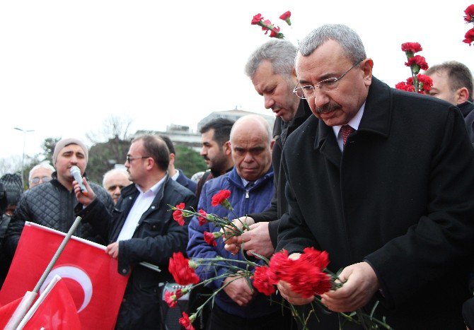 Sancaktepe Belediye Başkanı İsmail Erdem, Beşiktaş’ta Şehitleri Andı