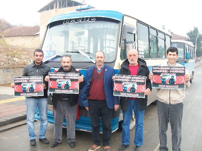 Esnaf Ve Minibüs Şoförlerinden "Polisimin Yanındayım” Kampanyasına Destek