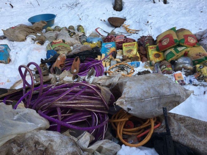 Tunceli’de Hainlerin Yaşam Alanları İmha Edildi