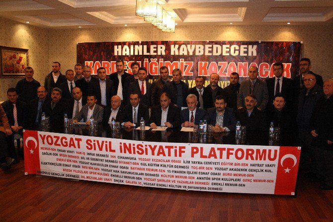 Yozgat Sivil İnisiyatif Platformu Terörü Lanetledi