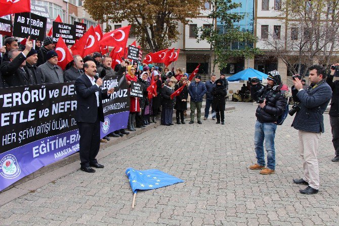 Amasya’da Terör Protesto Edildi