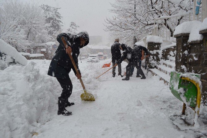 Belediye Ekiplerinden Kar Seferberliği