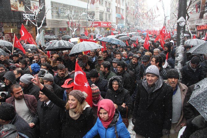 Elazığ’da Teröre Lanet Yürüyüşü