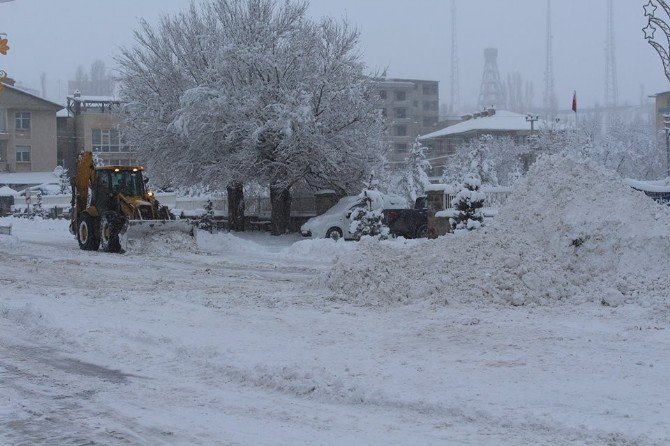 Horasan Belediyesinden Kar Mesaisi