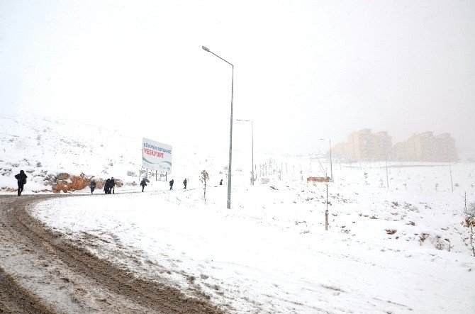 Malatya’da Kar Yağışı