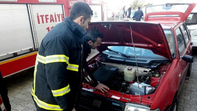 Gaz Sızdıran Otomobil Mahalle Sakinlerini Korkuttu