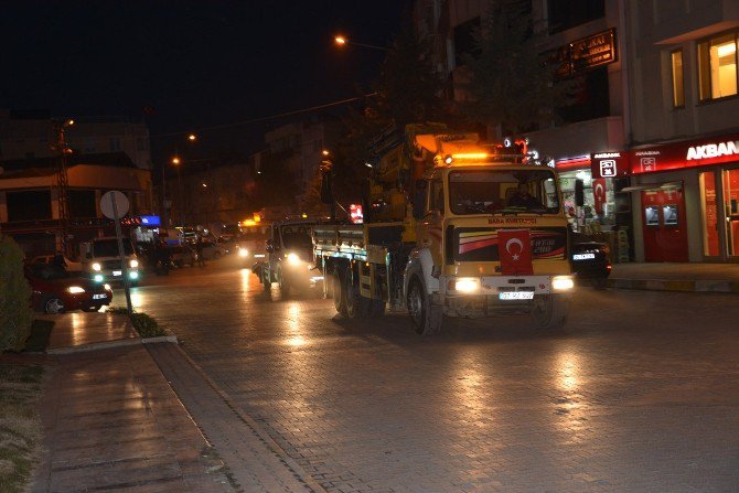 Korkuteli’de Şehitlere Saygı Konvoyu Düzenlendi