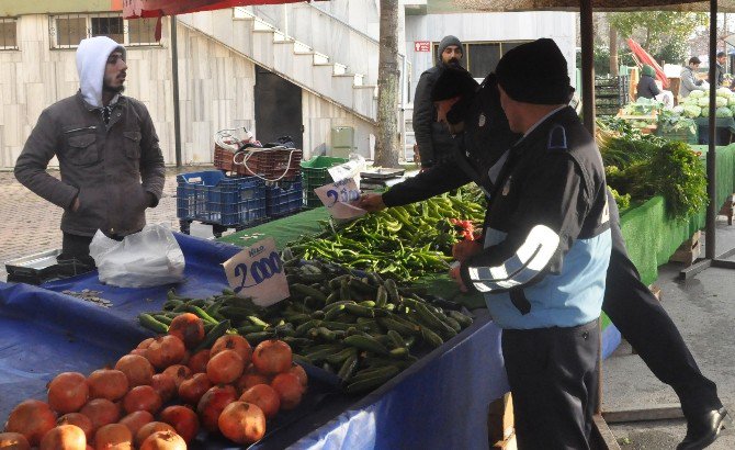 Dilovası Zabıtası’ndan Pazar Denetimi