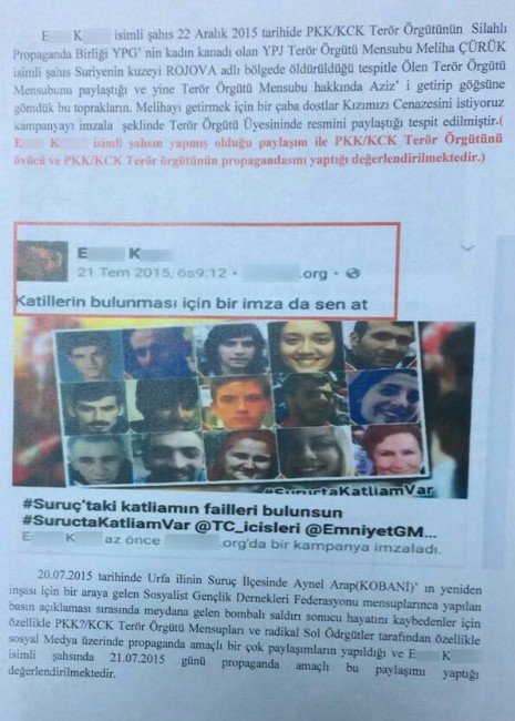 Sosyal Medyada Terör Propagandasına Tutuklama