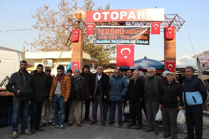 Pazarcı Esnafından Teröre Ortak Tepki