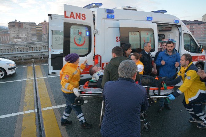 Rize’nin Ardeşen İlçesinde Trafik Kazası: 1 Trafik Polisi Yaralı