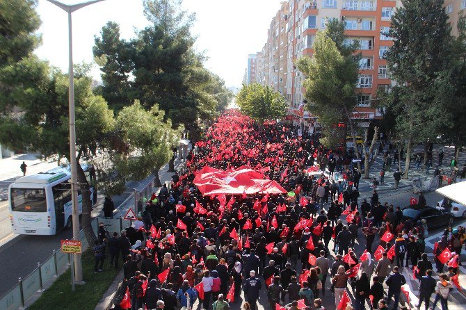 Şanlıurfa’da Binlerce Kişi Terörü Kınadı