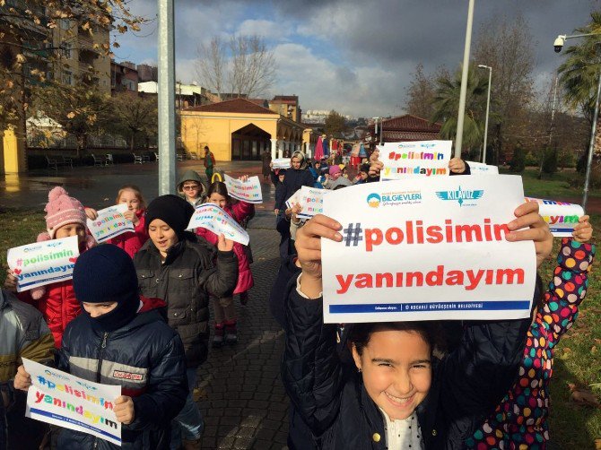 Bilgievi Öğrencilerinden ’Polisimin Yayındayım’ Mesajı