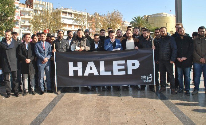 Ak Parti Aydın Gençlik Kolları Halep İçin Meydanlarda