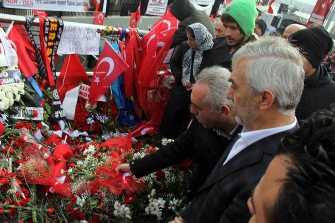 Kağıthane Belediye Başkanı Fazlı Kılıç Şehitler Tepesi’nde