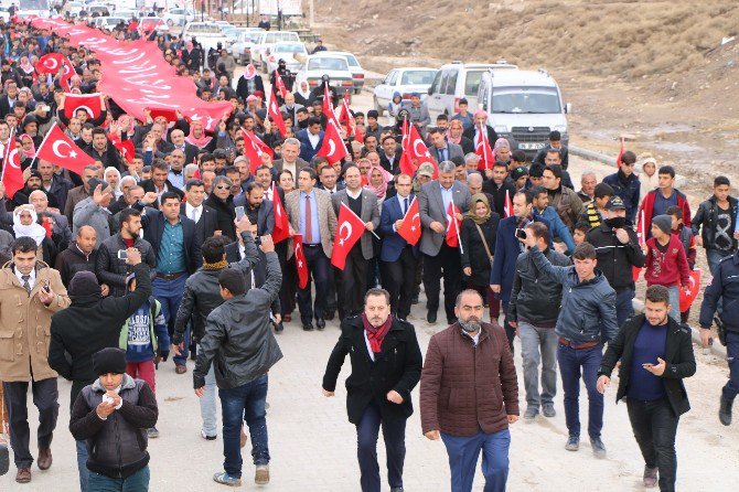 Harran’da "Teröre Lanet Birliğe Destek” Yürüyüşü