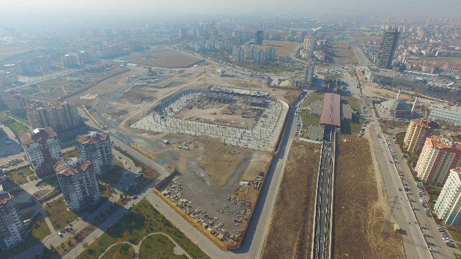 Gökçek, Eryaman Stadı İnşaatını Denetledi