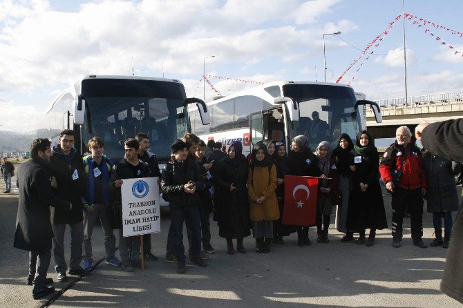 “Halep’e Yol Açın” Konvoyu Trabzon’dan Dualarla Yola Çıktı