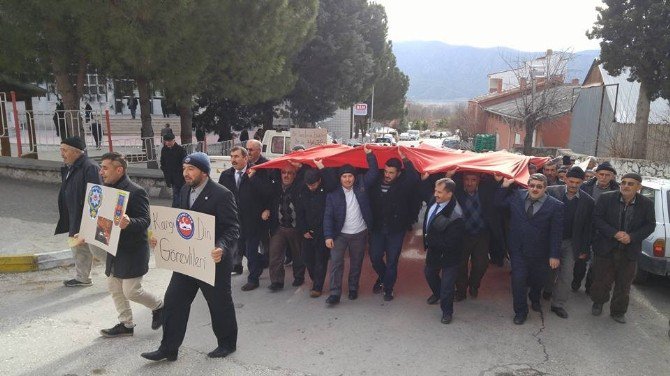 Kargı’da Terör Olayları Protesto Edildi