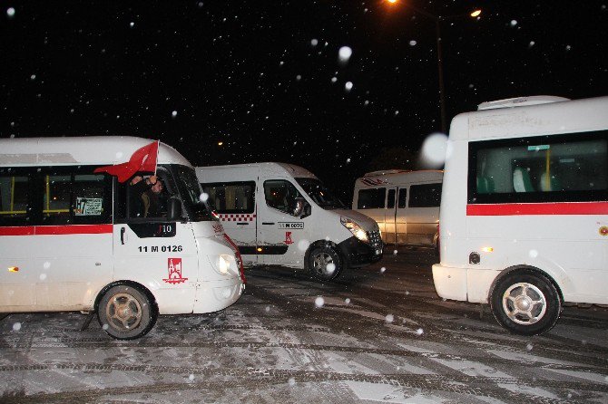 Bilecik’te Minibüsçülerden Teröre Lanet Konvoyu