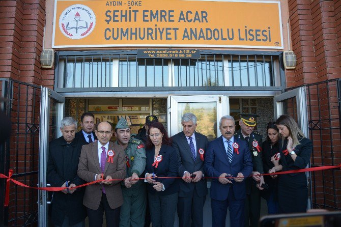 Söke Cumhuriyet Anadolu Lisesi’ne Şehit Emre Acar’ın Adı Verildi