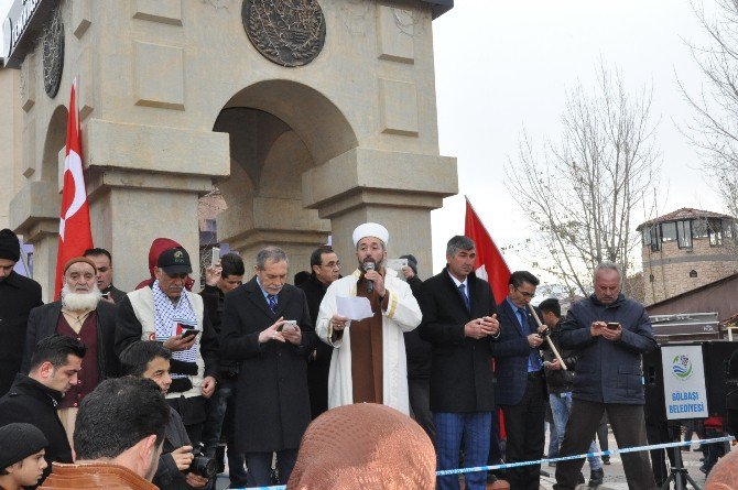 Gölbaşında Teröre Lanet Halep’e Destek Mitingi