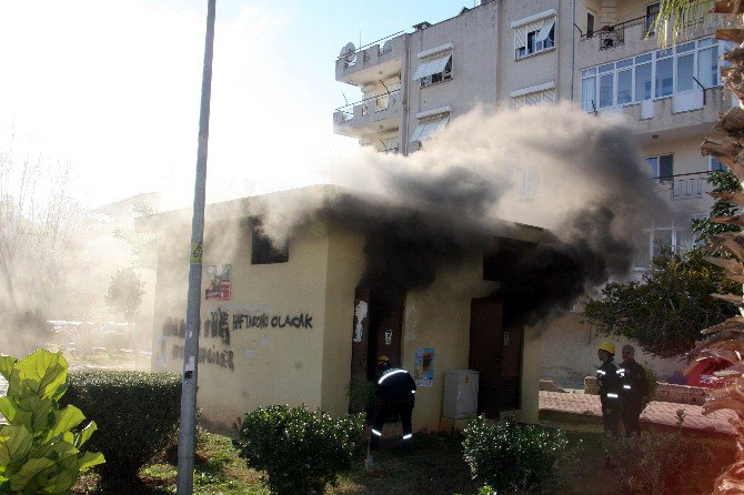 Antalya’da Trafo Yangını