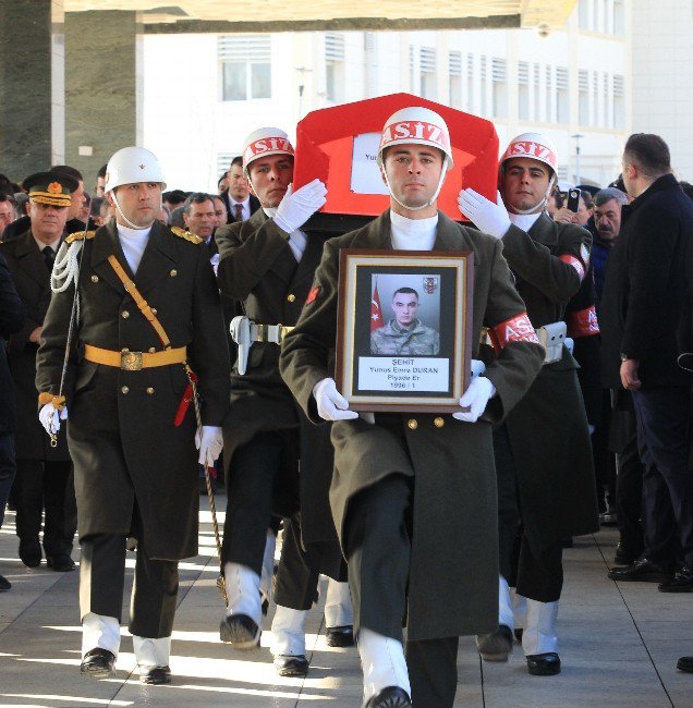 Kayseri Şehidi Ankara’da Son Yolculuğuna Uğurlandı