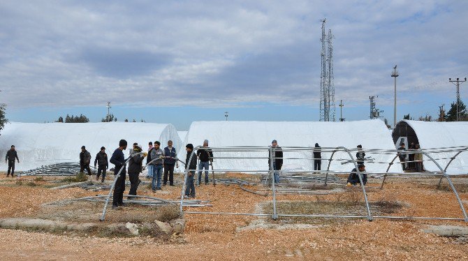 Olası Halep Göçüne Karşı Reyhanlı’ya Bin Kişilik Çadır Kent Kuruluyor