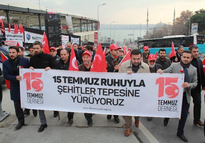 15 Temmuz Gazilerinden Şehitler Tepesi’ne Ziyaret