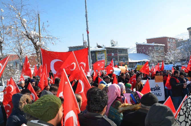 Muş’ta Teröre Lanet